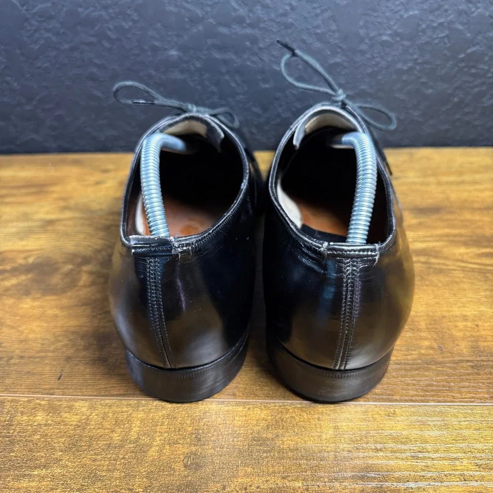 Brooks‎ Brothers Brooks English 911 Black Leather Oxford Mens 9C